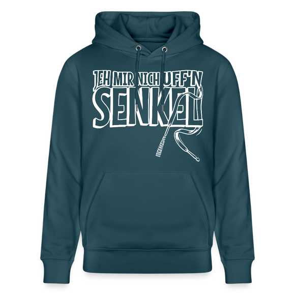 JEH MIR NICH UFFN SENKEL-Unisex Bio-Hoodie II - Dunkles Petrol