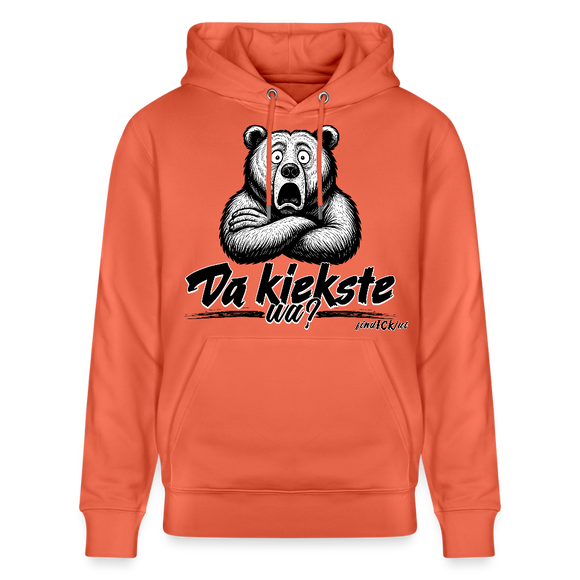 Da kiekste, wa?-Unisex Bio-Hoodie - Hellrot