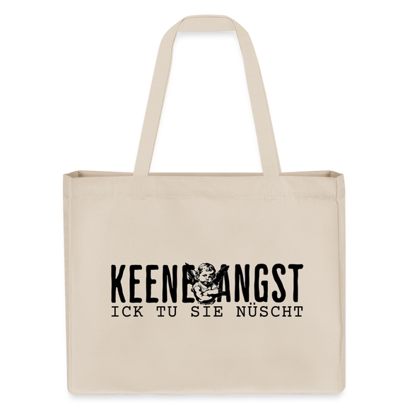 KEENE ANGST ICK TU SIE NÜSCHT - EINKAUFSTASCHE Bio - Naturweiß