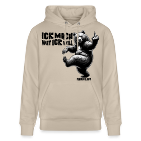 ICK MACH WAT ICK WILL-Unisex Bio-Hoodie IV - Beige