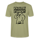Berlin Shirt-ICK GLOOB ET HACKT-Unisex T-Shirt mit Berliner Bär - Nebelgrün