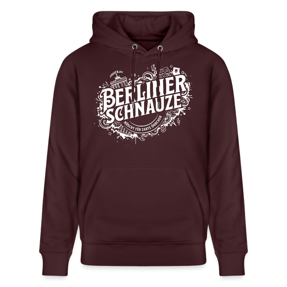 BERLIN SCHNAUZE als Souvenir-Unisex Bio-Hoodie - Maroon