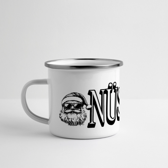 Weihnachtstasse 2025-JIBT NÜSCHT-Panorama Emaille-Tasse - Weiß