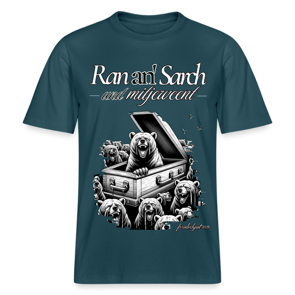 Ran an Sarch-Relaxed Fit Unisex Bio-T-Shirt II - Dunkles Petrol