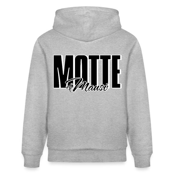 MOTTE UND MAUSI-Unisex Bio-Hoodie - Grau meliert