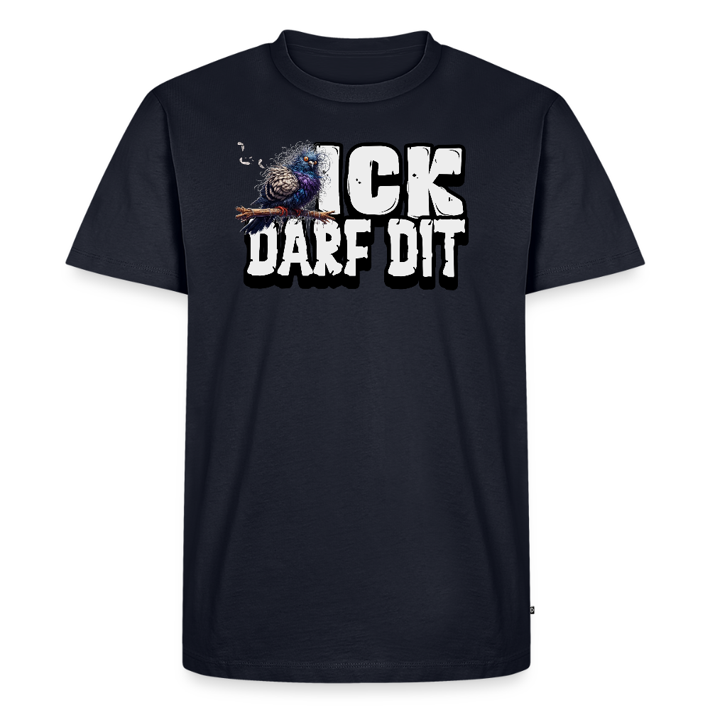 ICK DARF DIT-Männer Premium BIO T-Shirt - Navy