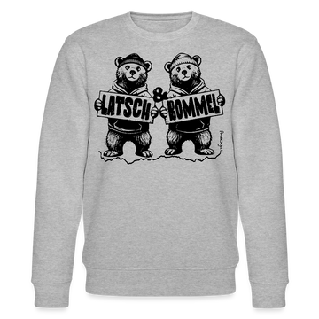 LATSCH & BOMMEL-Unisex Bio-Sweatshirt - Grau meliert