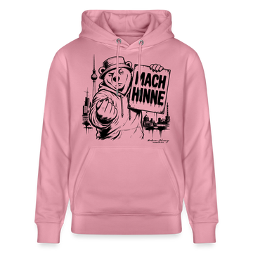 Berlin Souvenir mit Berliner Schnauze-MACH HINNE-Unisex Bio-Hoodie - Lila Traum