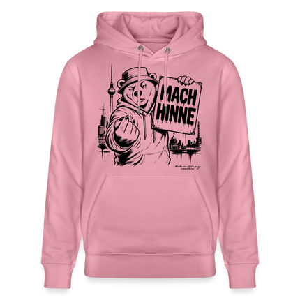 Berlin Souvenir mit Berliner Schnauze-MACH HINNE-Unisex Bio-Hoodie - Lila Traum