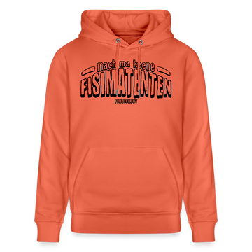 Berliner Spruch-FISIMATENTEN-Unisex Bio-Hoodie - Hellrot