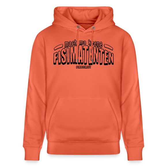 Berliner Spruch-FISIMATENTEN-Unisex Bio-Hoodie - Hellrot