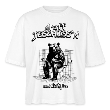 DRUFF JESCHISS'N-Frauen Boxy Bio-T-Shirt Nova - Weiß