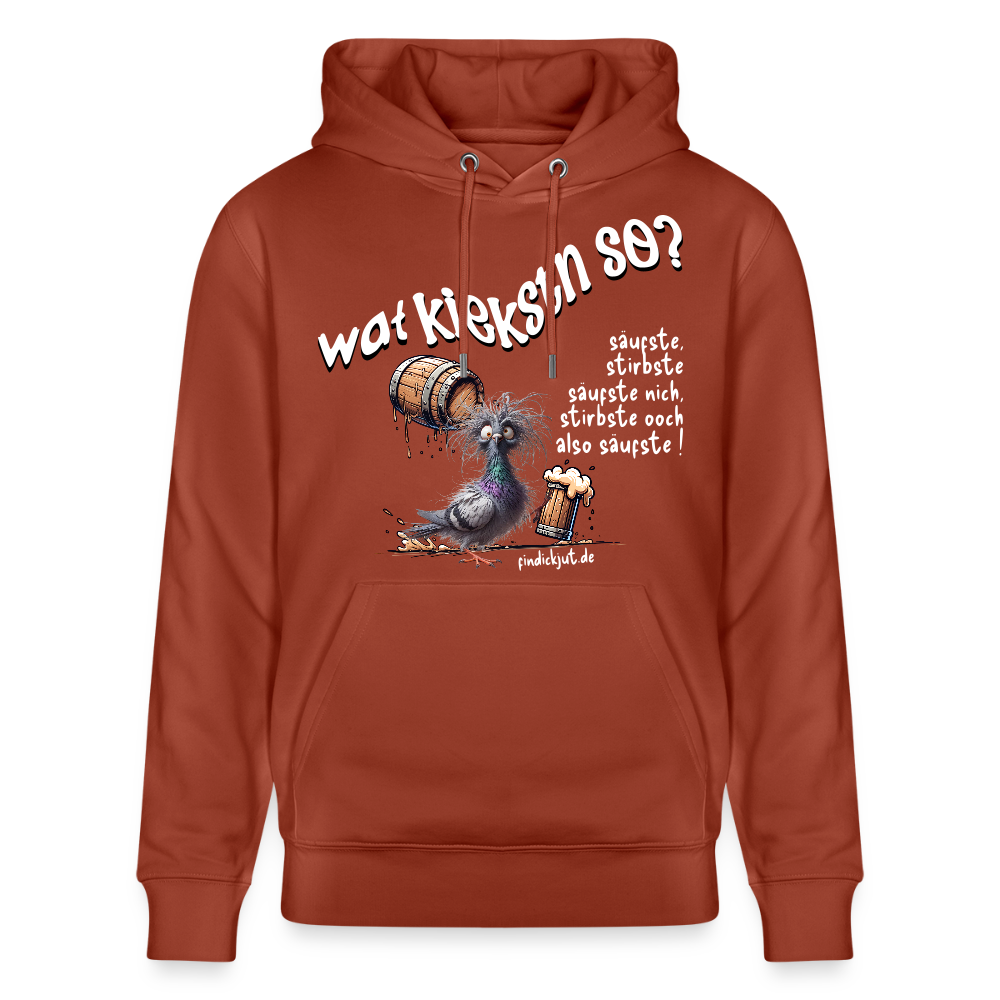 WAT KIEKSTN SO?-Unisex Bio-Hoodie II - Terrakotta