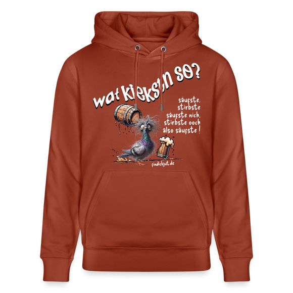 WAT KIEKSTN SO?-Unisex Bio-Hoodie II - Terrakotta