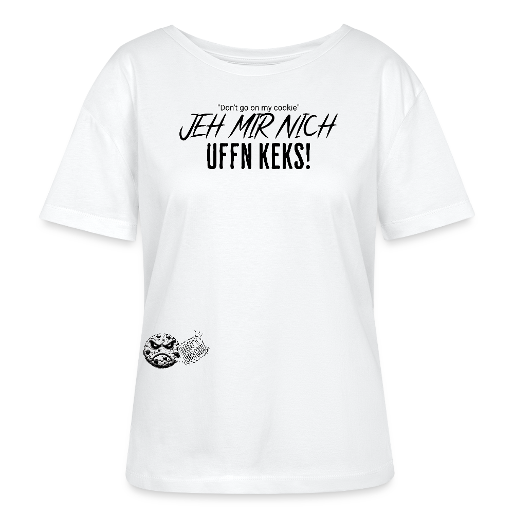 JEH MIR NICH UFFN KEKS-Rundhals Frauen Bio-T-Shirt - Weiß