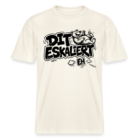 Berlin Shirt mit Spruch-DIT ESKALIERT EH- RELAXED FIT Unisex Bio T-Shirt - Naturweiß 
