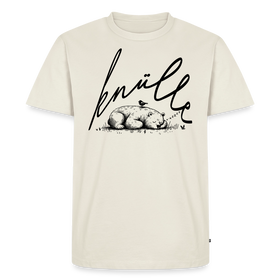 Dit Sonnatags-Shirt-KNÜLLE-Männer Premium T-Shirt - Naturweiß