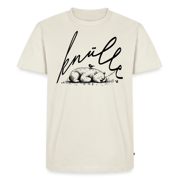 Dit Sonnatags-Shirt-KNÜLLE-Männer Premium T-Shirt - Naturweiß