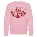 Berlin Souvenir zu Weihnachten -JIBT NÜSCHT-Unisex Bio-Sweatshirt - Hellrosa