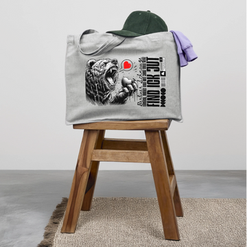 Berlin Souvenir-FIND ICK JUT-Einkaufstasche - Grau meliert