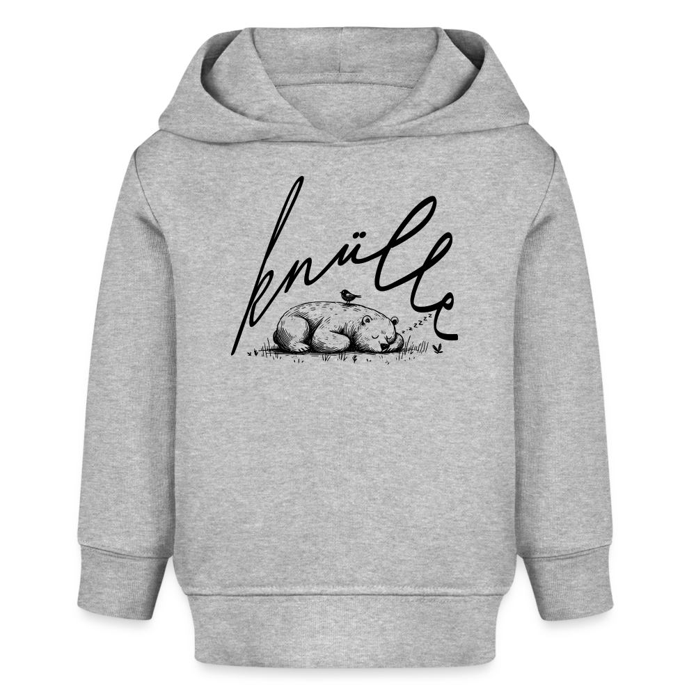 KNÜLLE - Bio Hoodie BABY - Grau meliert