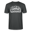 DIT IS KNORKE-Unisex T-Shirt Bio mit Berliner Schnauze - Anthrazit