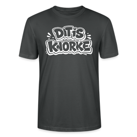 DIT IS KNORKE-Unisex T-Shirt Bio mit Berliner Schnauze - Anthrazit