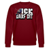 ICK DARF DIT|TAUBE-Unisex Bio-Sweatshirt - Burgunderrot