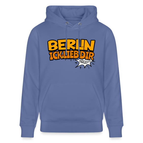 BERLIN ICK LIEB DIR - Unisex Bio-Hoodie - Blau