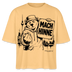 Berlin Shirt- MACH HINNE-Frauen Boxy Bio-T-Shirt mit Berliner Skyline - Mispel