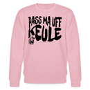 PASS MA UFF KEULE-Unisex Bio-Sweatshirt - Hellrosa
