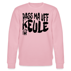 PASS MA UFF KEULE-Unisex Bio-Sweatshirt - Hellrosa