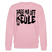PASS MA UFF KEULE-Unisex Bio-Sweatshirt - Hellrosa