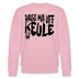 PASS MA UFF KEULE-Unisex Bio-Sweatshirt - Hellrosa