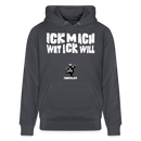 ICK MACH WAT ICK WILL-Unisex Bio-Hoodie - Indigoblau