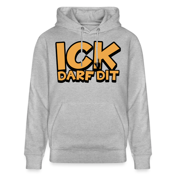 ICK DARF DIT - Bio-Hoodie - Grau meliert