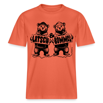 LATSCH & BOMMEL-relaxed fit Unisex Bio T-Shirt - Hellrot