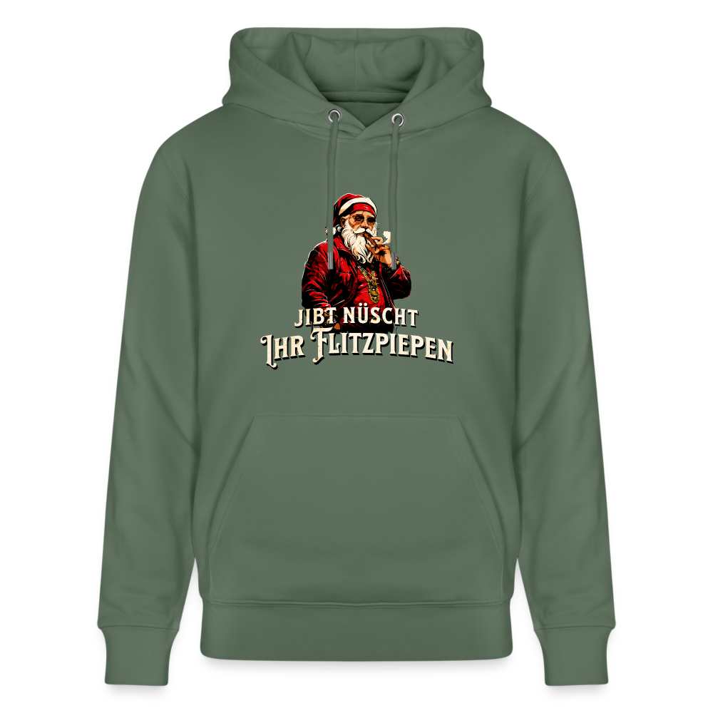 JIBT NÜSCHT IHR FLITZPIEPEN - Unisex Bio-Hoodie - Tanngrün