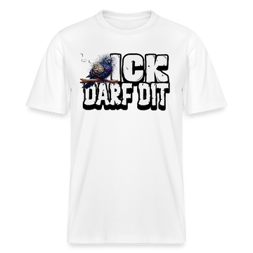 ICK DARF DIT|TAUBE-Relaxed Fit Unisex Bio-T-Shirt - Weiß