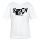 KIEKSTN SO?-Rundhals Frauen Bio-T-Shirt mit echt Berliner Schnauze - Weiß