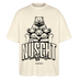 NÜSCHT MUSS ICK-Unisex Oversize Bio-T-Shirt - Weißgrau