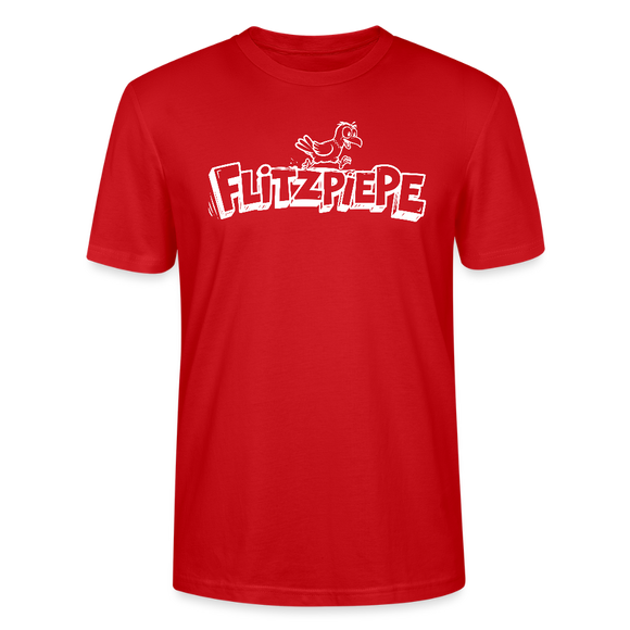 Dit Berlin Shirt-FLITZPIEPE-Unisex T-Shirt für leicht verpeilte Vögel - Rot