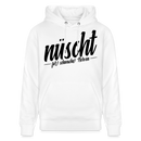 NÜSCHT FÜR SCHWACHE NERVEN-Unisex Bio-Hoodie mit Berliner Schnauze - Weiß