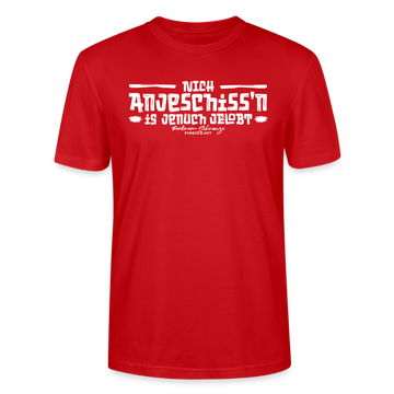Berliner Spruch-Berliner Lob-NICH ANJESCHISSN-Unisex T-Shirt - Rot