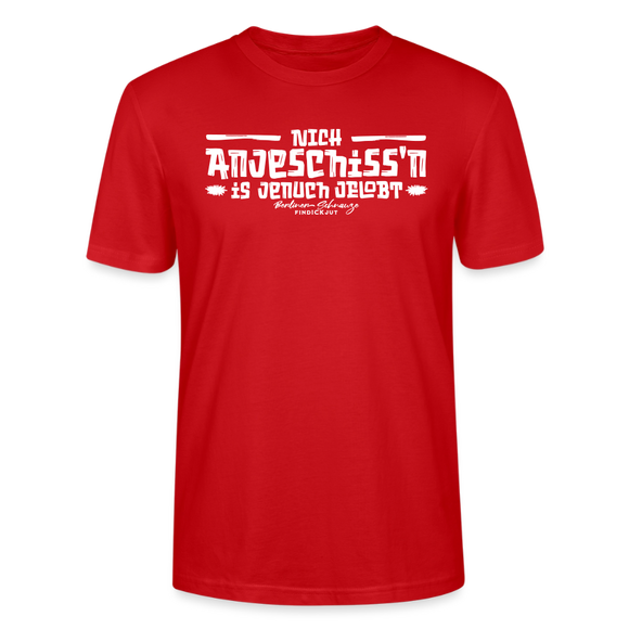 Berliner Spruch-Berliner Lob-NICH ANJESCHISSN-Unisex T-Shirt - Rot