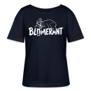 BLÜMERANT-Frauen Bio-T-Shirt mit Berliner Schnauze - Navy