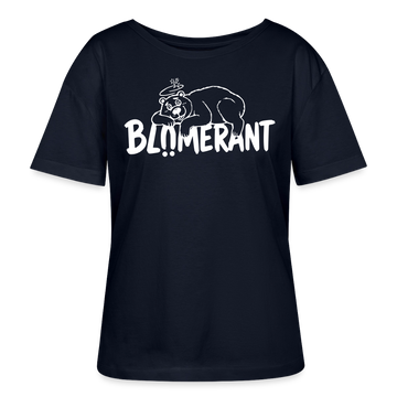 BLÜMERANT-Frauen Bio-T-Shirt mit Berliner Schnauze - Navy