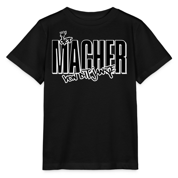 DER MACHER VON DIT JANZE - Kinder T-Shirt BIO - Schwarz