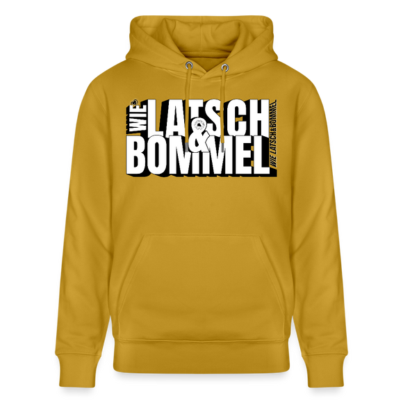 WIE LATSCH UND BOMMEL - Unisex Bio-Hoodie - Ocker