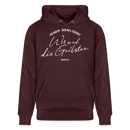WIR SIND DIE GEILSTEN-Berlin26-Unisex Bio-Hoodie - Maroon